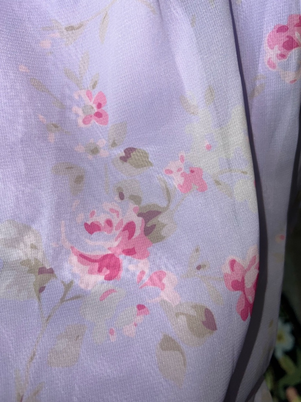 Lavender Floral Chiffon Maxi Dress NWT  Bridesmaid Wedding Guest Formal Sz 10 💜 - Picture 11 of 11